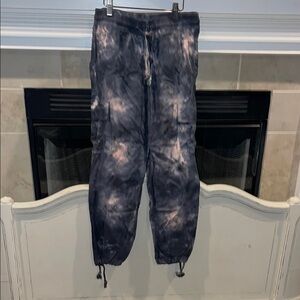 Free People Sanctuary tie dye cargo joggers